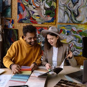 Marble Top End Table
